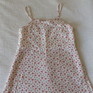 Zara flower dress with short lining